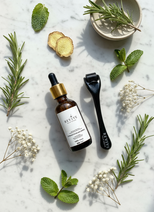 Combi Set - Haargroei Olie + Dermaroller