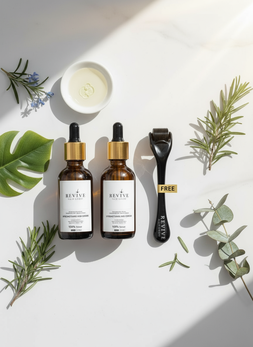 2 +1 Gratis Haargroei Olie + Dermaroller